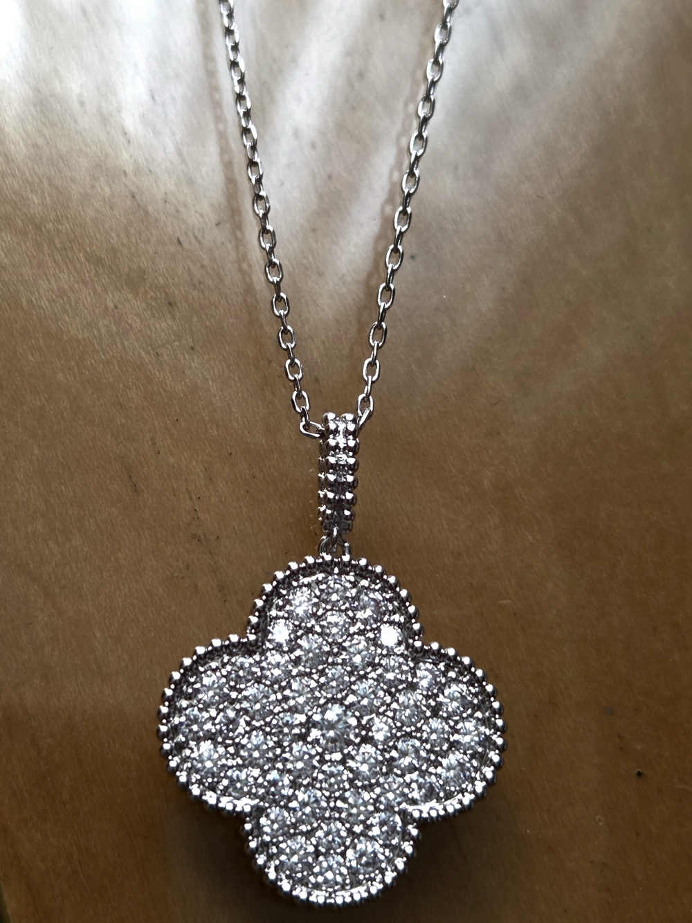 Fashion Designer Vintage Clover Necklace Sterling Silver Gold-Plated Jewelry - Picture 14 of 14